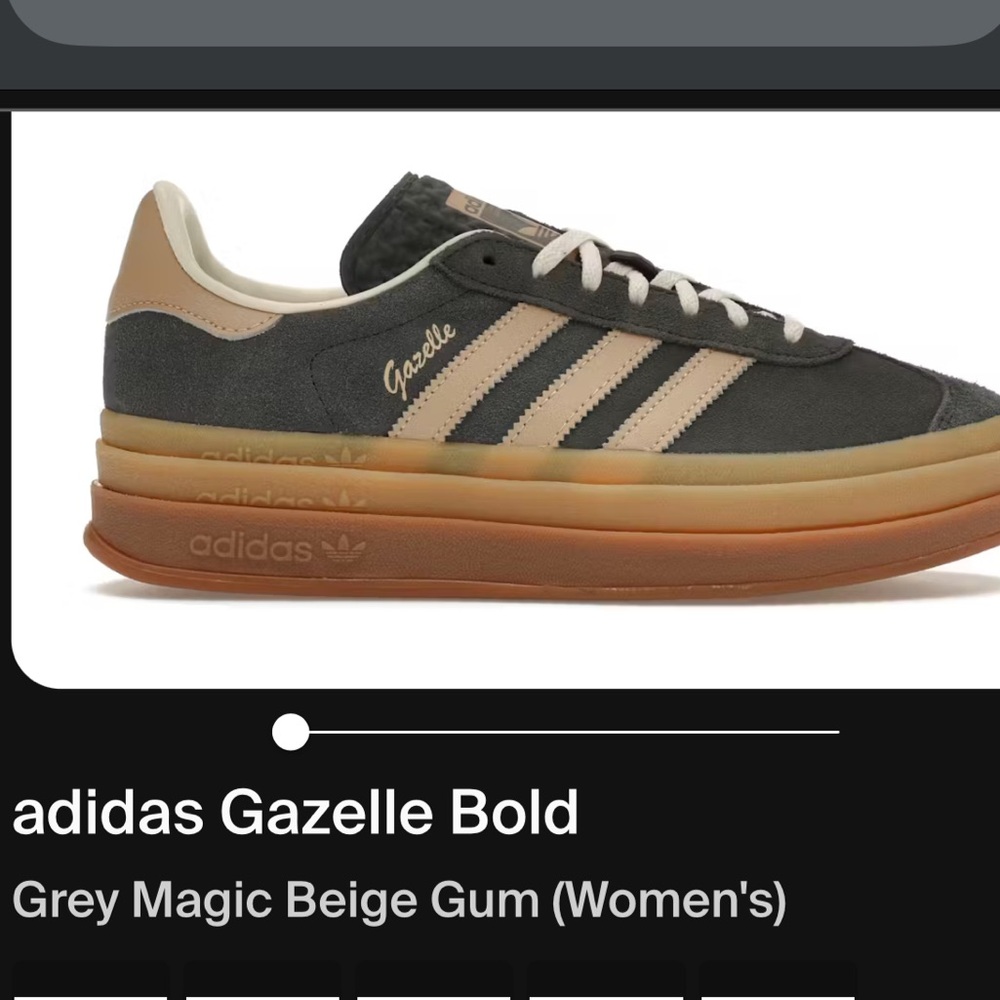 Adidas Gazelle Bold Women's Sneakers - Grey and Beige